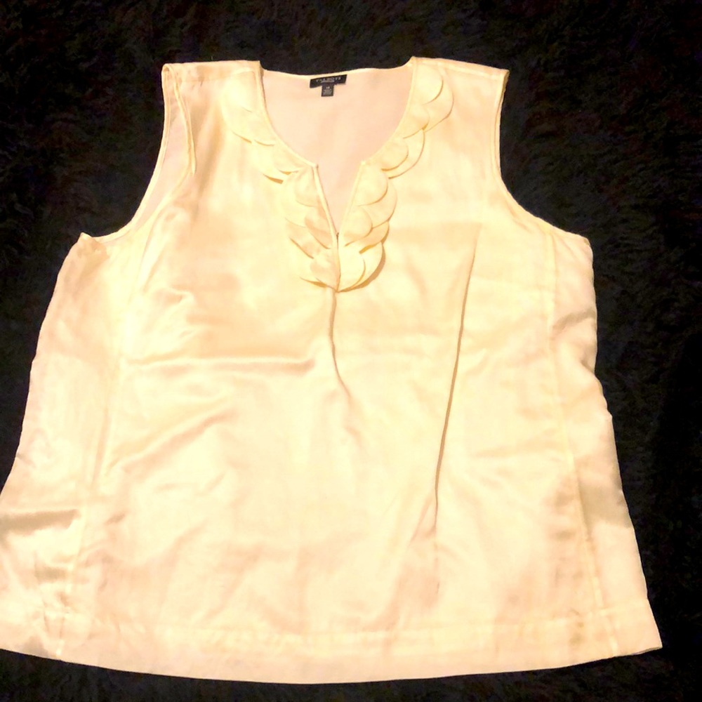 TALBOTS Silk/cotton sleeveless blouse, 14